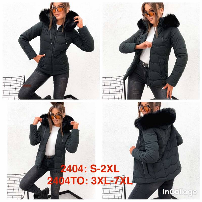 Kurtki damskie cienki Roz 3XL-7XL, 1 Kolor Paczka 5 szt